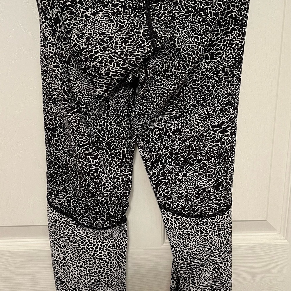 lululemon athletica Black and White Patterned Leggings